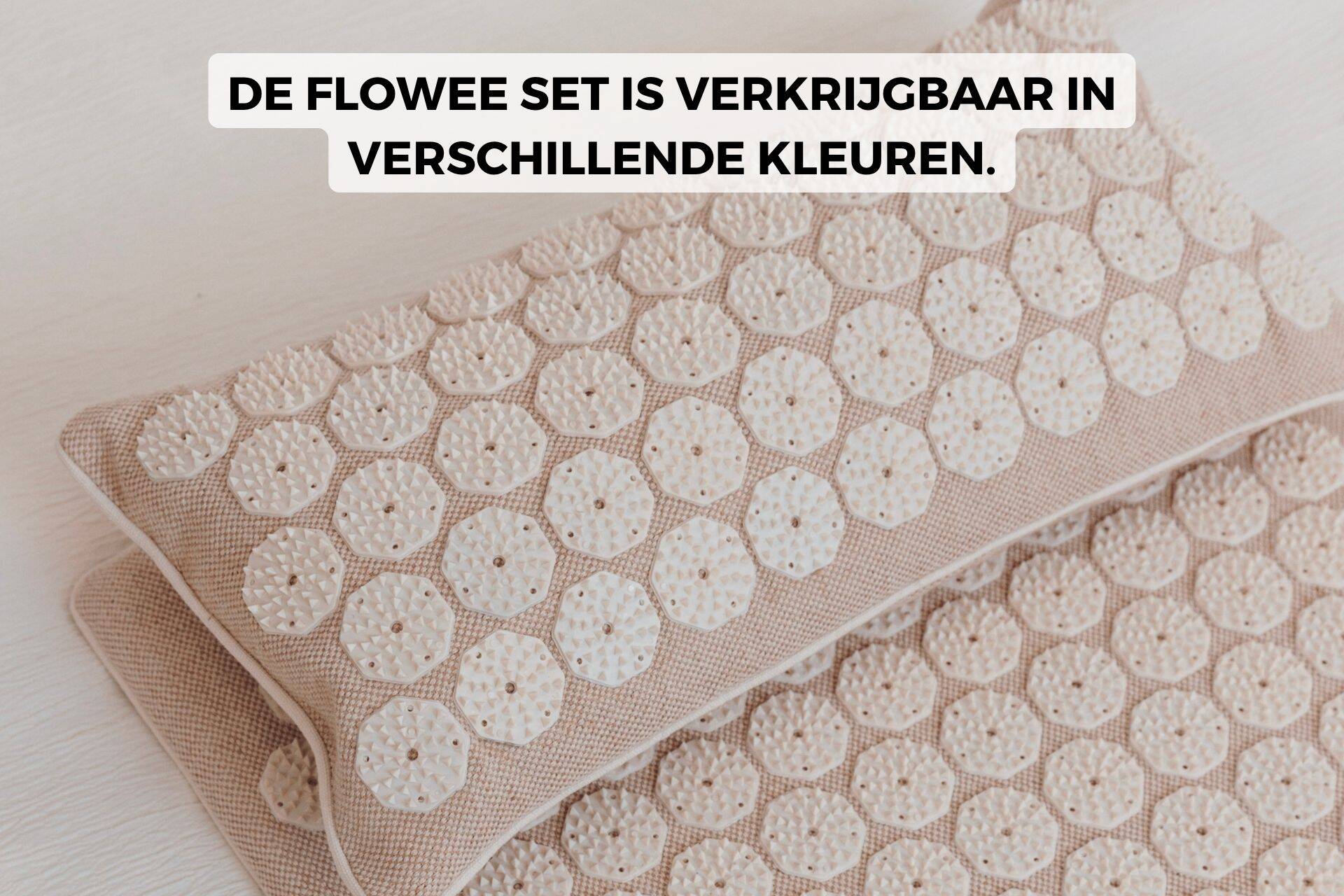 flowee spijkermat set beige